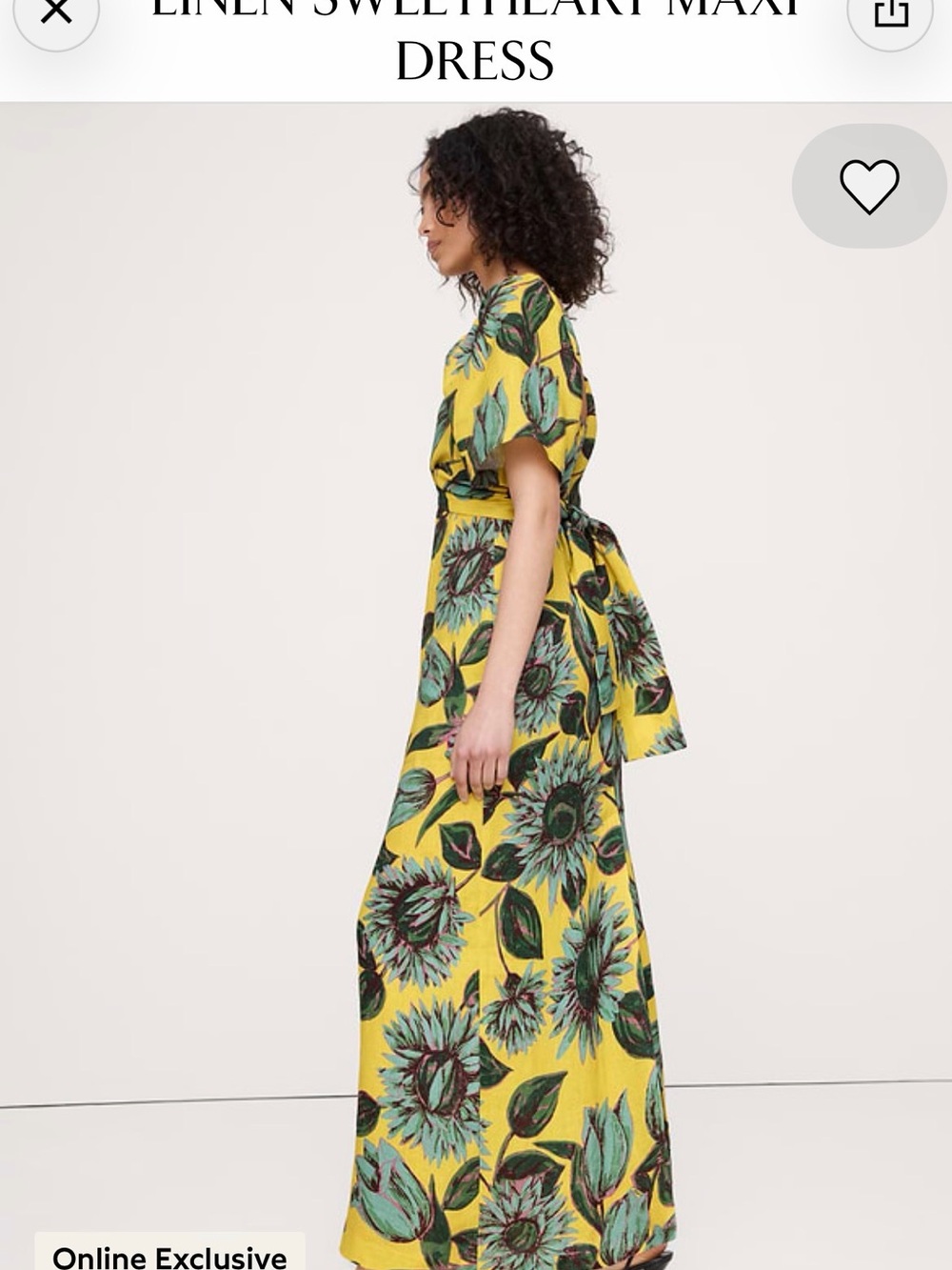 Banana Republic Linen
Sweetheart Maxi
Dress - Picture 4 of 6